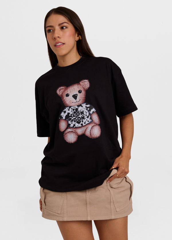 Camiseta Over Teddy Negro