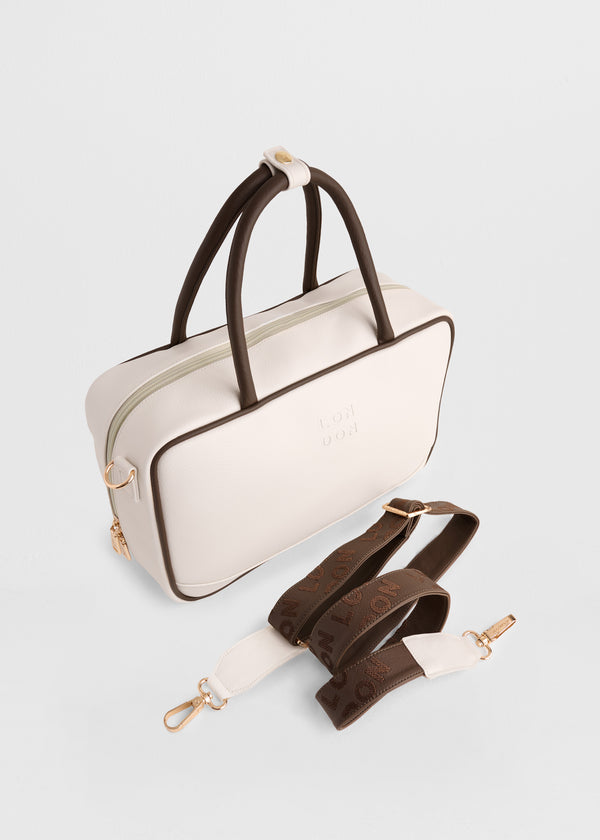 Cartera Marbella Marfil x Latte  🔥Pre-Venta🔥